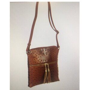 Crossbody Rust Brown Animal Print Bag